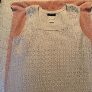 Carlisle White Sleeveless Top SIze M